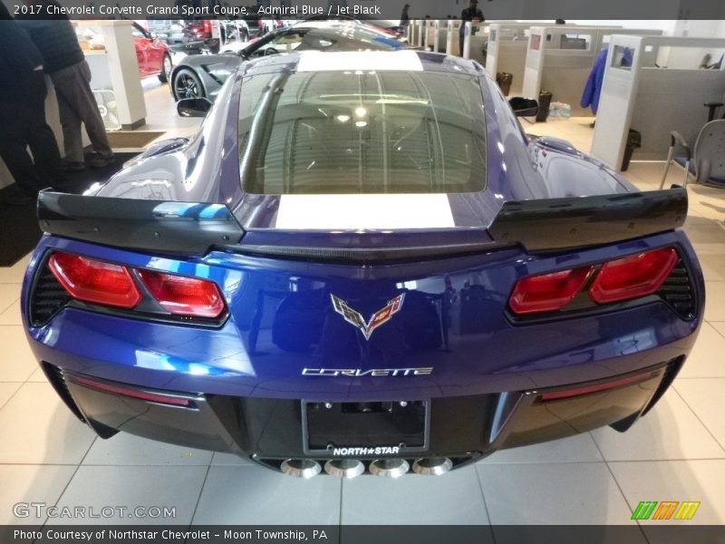 Admiral Blue / Jet Black 2017 Chevrolet Corvette Grand Sport Coupe