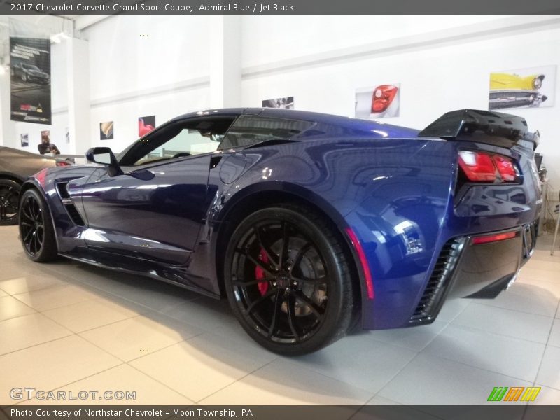 Admiral Blue / Jet Black 2017 Chevrolet Corvette Grand Sport Coupe