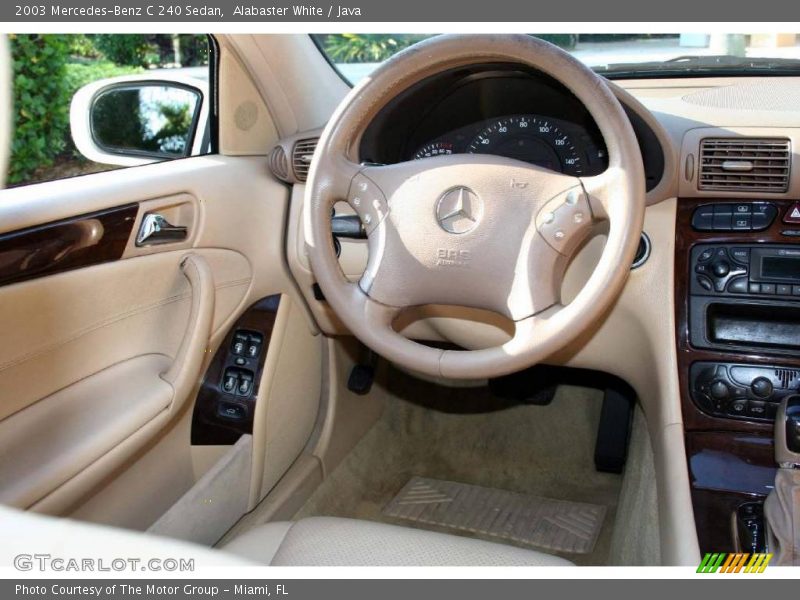 Alabaster White / Java 2003 Mercedes-Benz C 240 Sedan