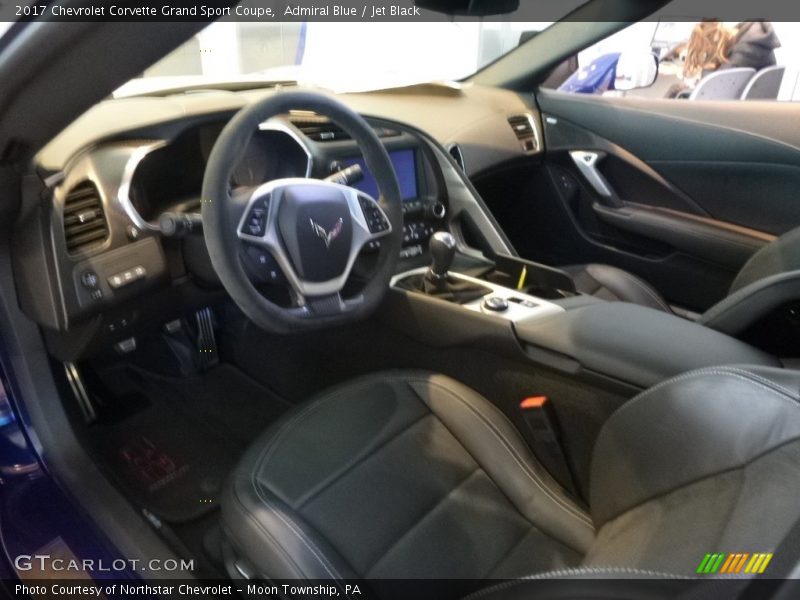 Admiral Blue / Jet Black 2017 Chevrolet Corvette Grand Sport Coupe
