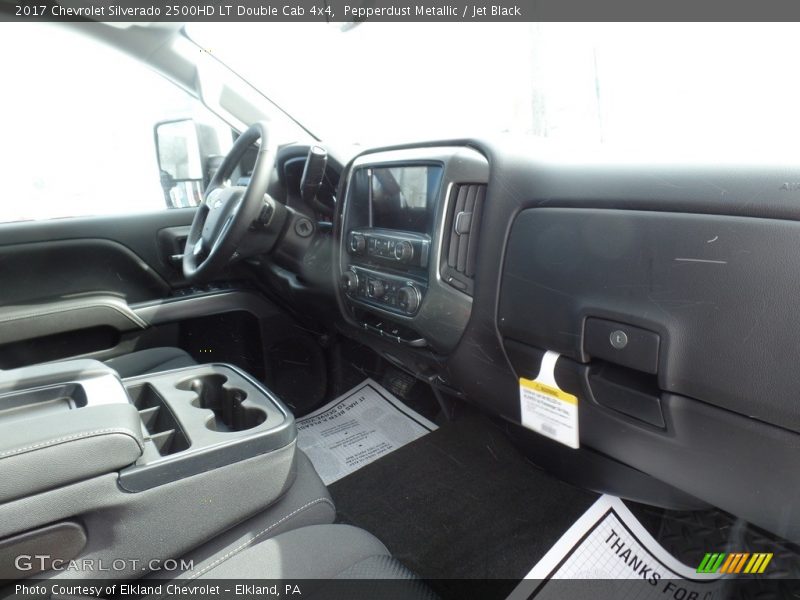 Pepperdust Metallic / Jet Black 2017 Chevrolet Silverado 2500HD LT Double Cab 4x4