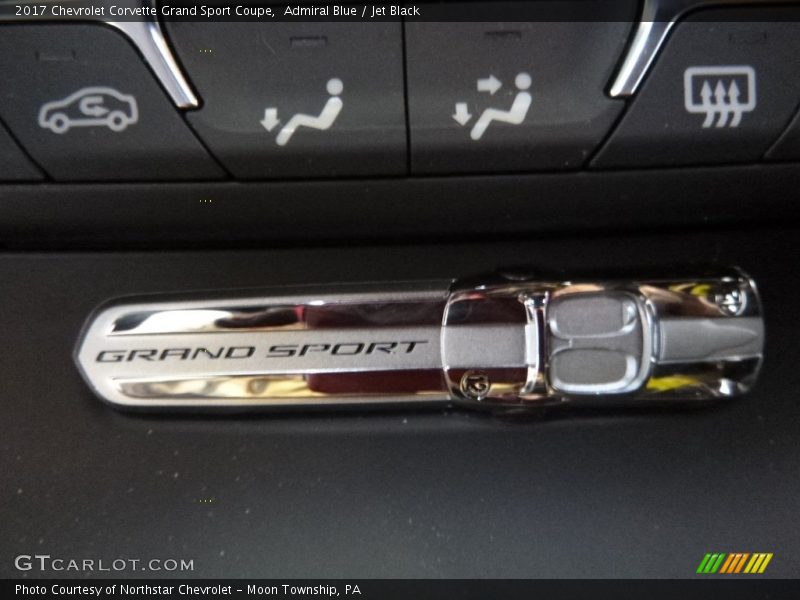 Admiral Blue / Jet Black 2017 Chevrolet Corvette Grand Sport Coupe