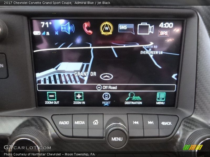 Controls of 2017 Corvette Grand Sport Coupe