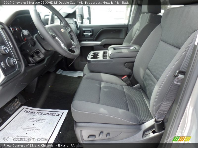 Pepperdust Metallic / Jet Black 2017 Chevrolet Silverado 2500HD LT Double Cab 4x4
