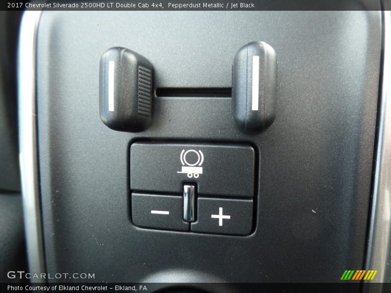 Pepperdust Metallic / Jet Black 2017 Chevrolet Silverado 2500HD LT Double Cab 4x4
