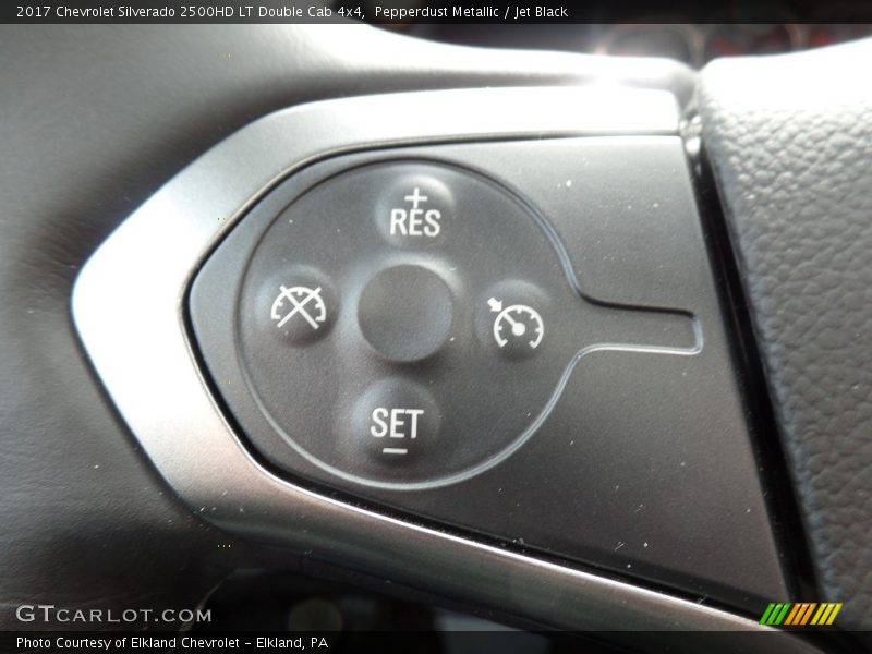 Pepperdust Metallic / Jet Black 2017 Chevrolet Silverado 2500HD LT Double Cab 4x4
