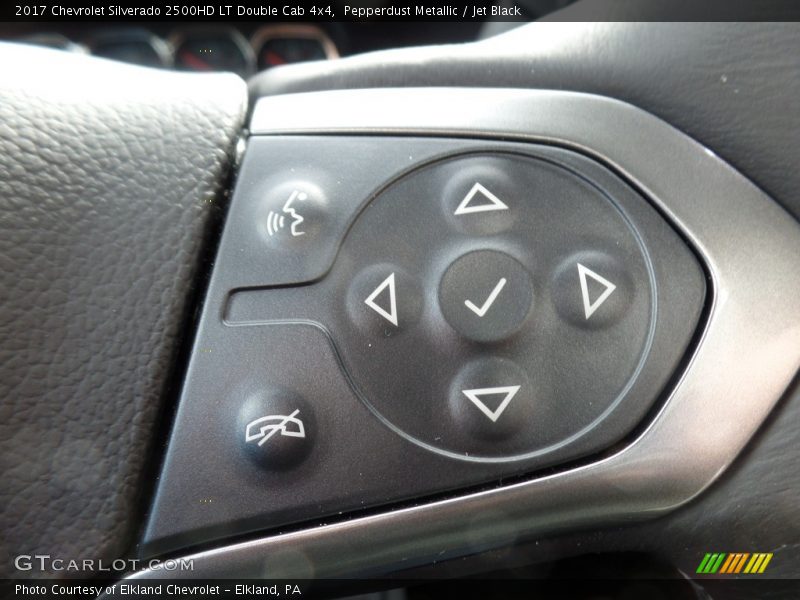 Pepperdust Metallic / Jet Black 2017 Chevrolet Silverado 2500HD LT Double Cab 4x4