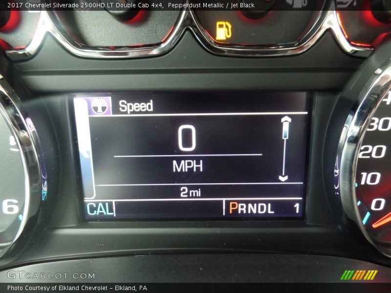 Pepperdust Metallic / Jet Black 2017 Chevrolet Silverado 2500HD LT Double Cab 4x4