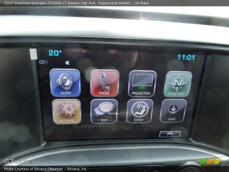 Pepperdust Metallic / Jet Black 2017 Chevrolet Silverado 2500HD LT Double Cab 4x4