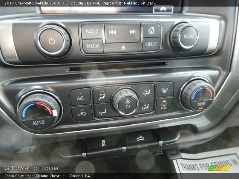 Pepperdust Metallic / Jet Black 2017 Chevrolet Silverado 2500HD LT Double Cab 4x4