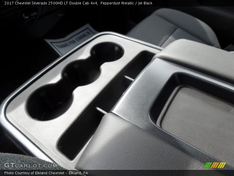 Pepperdust Metallic / Jet Black 2017 Chevrolet Silverado 2500HD LT Double Cab 4x4