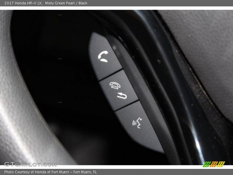 Misty Green Pearl / Black 2017 Honda HR-V LX