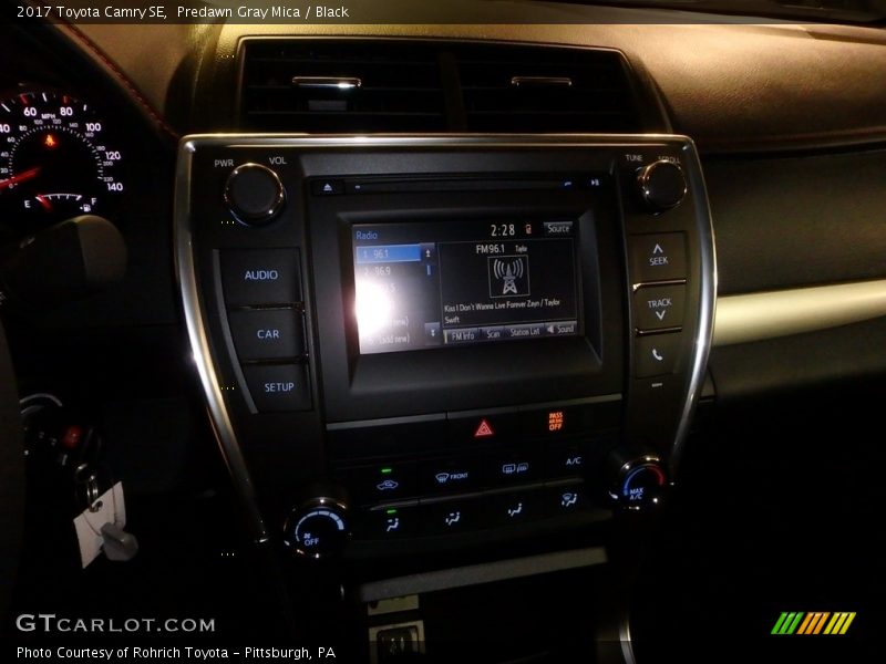 Predawn Gray Mica / Black 2017 Toyota Camry SE