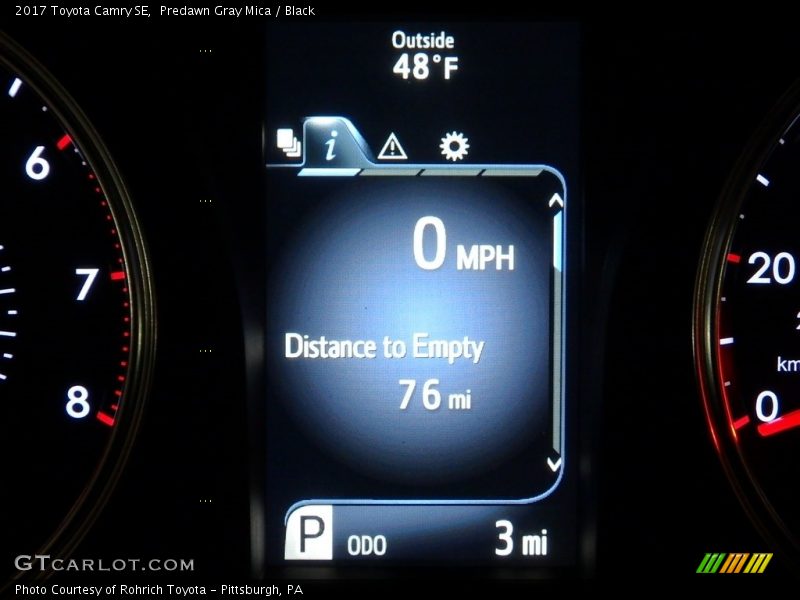 Predawn Gray Mica / Black 2017 Toyota Camry SE