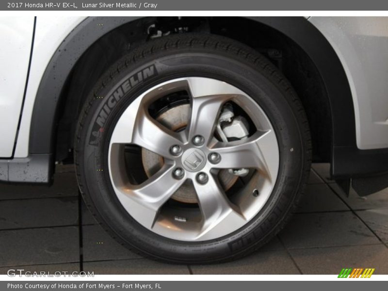 Lunar Silver Metallic / Gray 2017 Honda HR-V EX-L