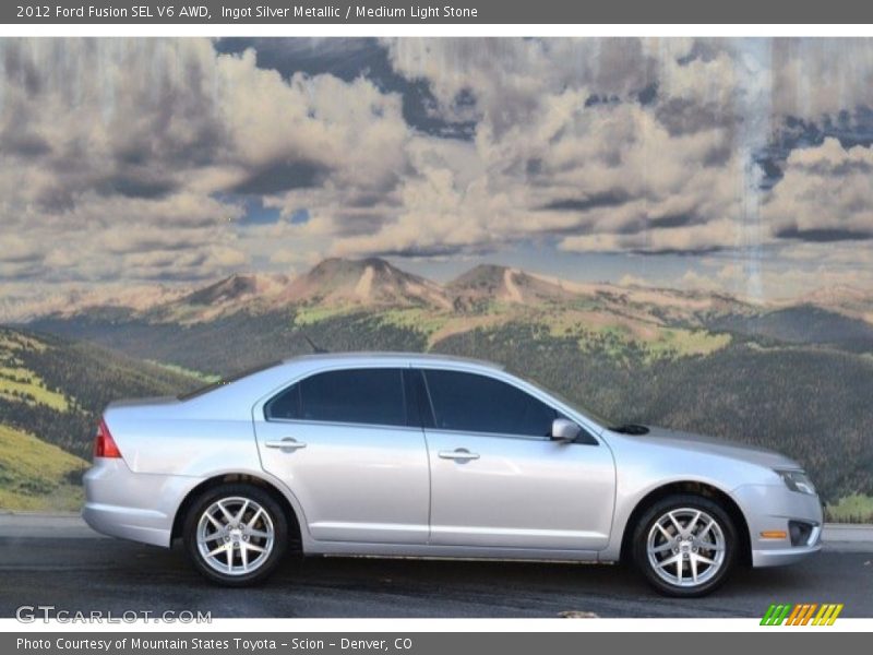 Ingot Silver Metallic / Medium Light Stone 2012 Ford Fusion SEL V6 AWD
