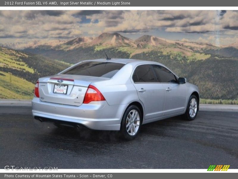 Ingot Silver Metallic / Medium Light Stone 2012 Ford Fusion SEL V6 AWD