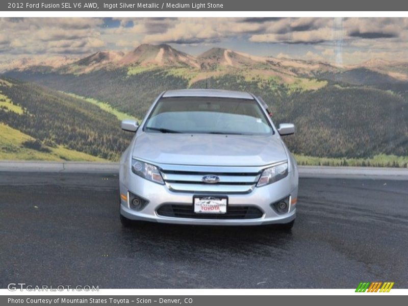 Ingot Silver Metallic / Medium Light Stone 2012 Ford Fusion SEL V6 AWD