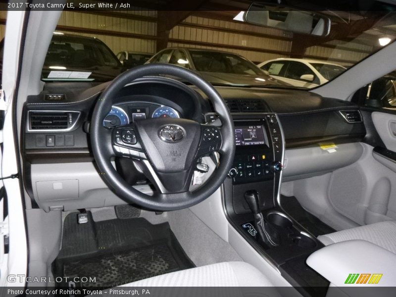 Super White / Ash 2017 Toyota Camry LE