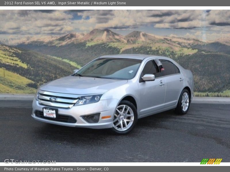 Ingot Silver Metallic / Medium Light Stone 2012 Ford Fusion SEL V6 AWD
