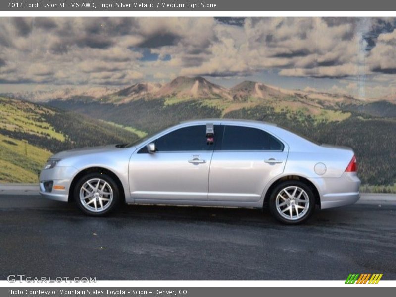 Ingot Silver Metallic / Medium Light Stone 2012 Ford Fusion SEL V6 AWD