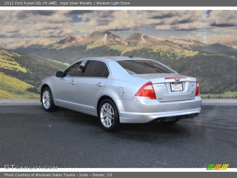 Ingot Silver Metallic / Medium Light Stone 2012 Ford Fusion SEL V6 AWD