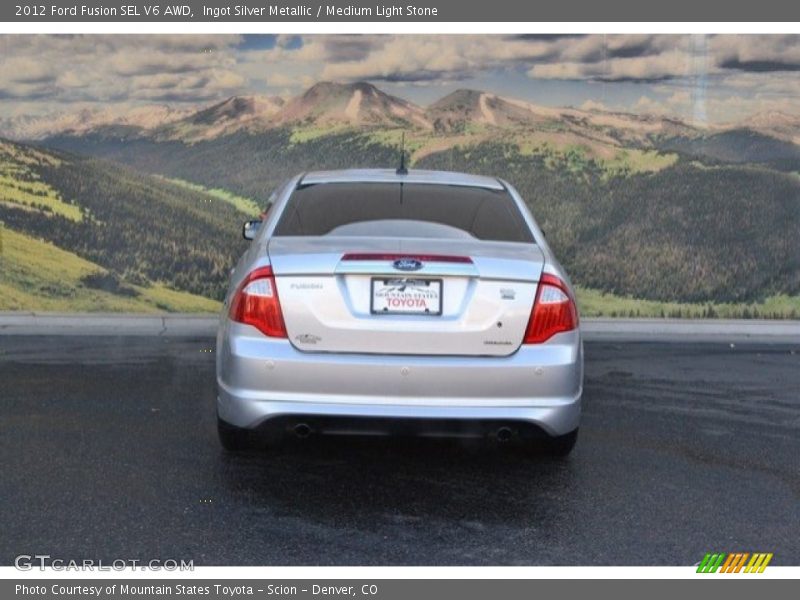 Ingot Silver Metallic / Medium Light Stone 2012 Ford Fusion SEL V6 AWD