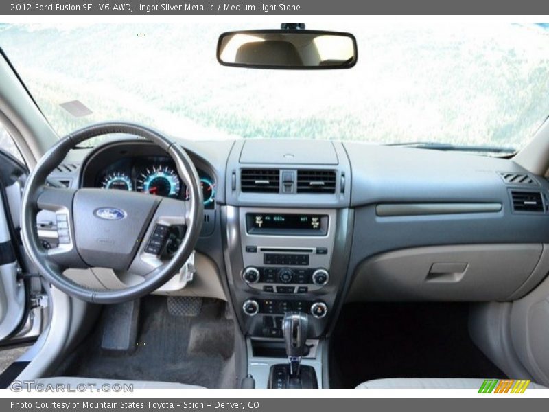 Ingot Silver Metallic / Medium Light Stone 2012 Ford Fusion SEL V6 AWD