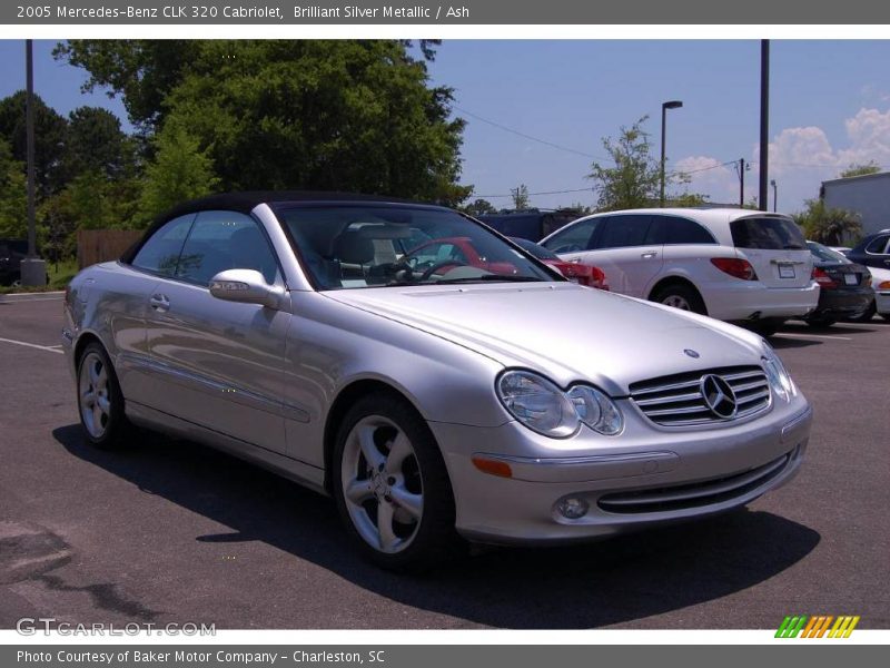 Brilliant Silver Metallic / Ash 2005 Mercedes-Benz CLK 320 Cabriolet