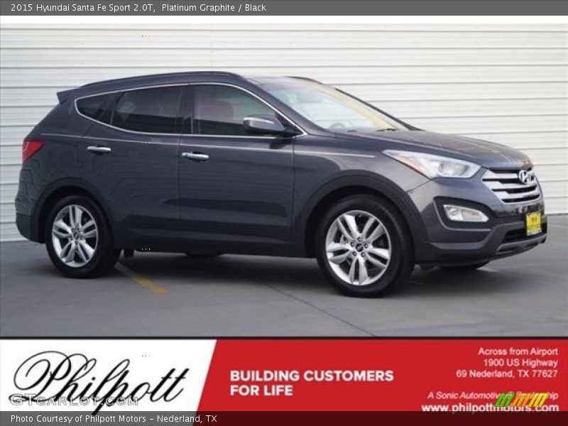 Platinum Graphite / Black 2015 Hyundai Santa Fe Sport 2.0T