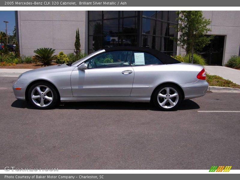 Brilliant Silver Metallic / Ash 2005 Mercedes-Benz CLK 320 Cabriolet