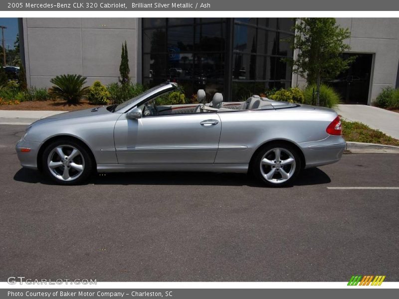 Brilliant Silver Metallic / Ash 2005 Mercedes-Benz CLK 320 Cabriolet