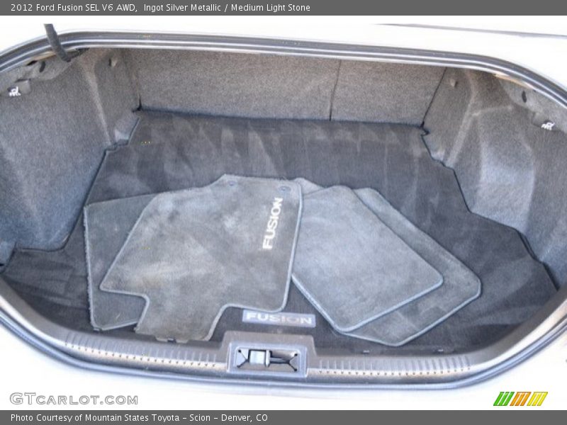 Ingot Silver Metallic / Medium Light Stone 2012 Ford Fusion SEL V6 AWD