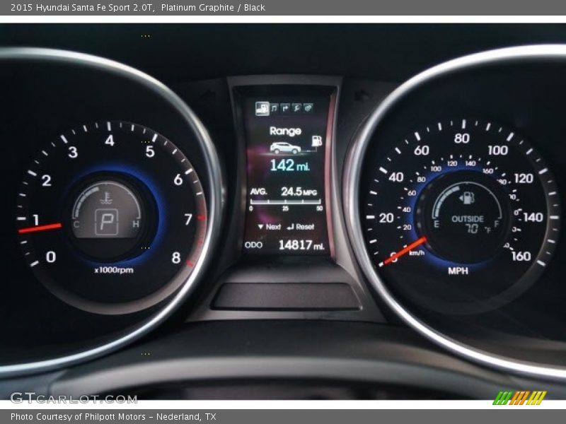 Platinum Graphite / Black 2015 Hyundai Santa Fe Sport 2.0T