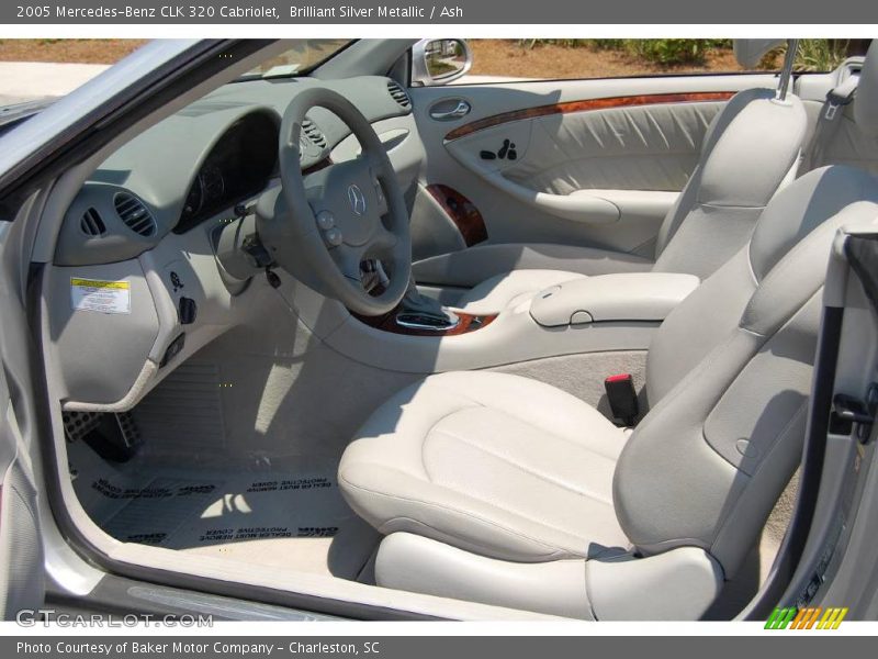 Brilliant Silver Metallic / Ash 2005 Mercedes-Benz CLK 320 Cabriolet