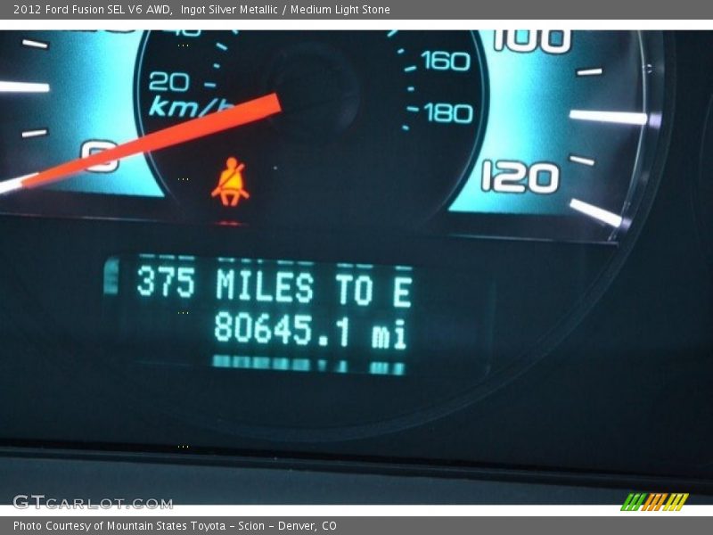 Ingot Silver Metallic / Medium Light Stone 2012 Ford Fusion SEL V6 AWD