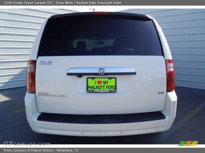 Stone White / Medium Slate Gray/Light Shale 2008 Dodge Grand Caravan SXT