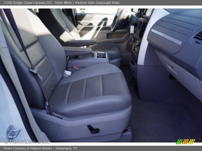 Stone White / Medium Slate Gray/Light Shale 2008 Dodge Grand Caravan SXT