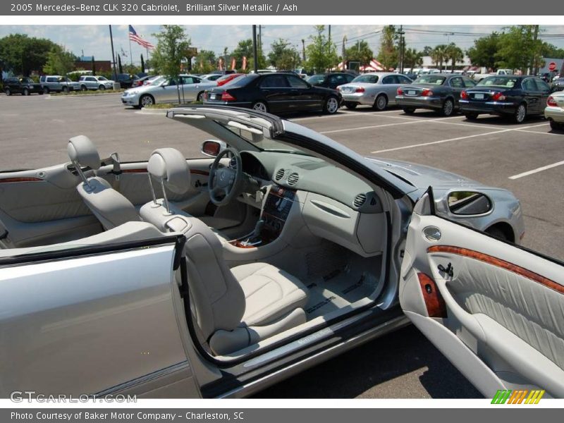 Brilliant Silver Metallic / Ash 2005 Mercedes-Benz CLK 320 Cabriolet