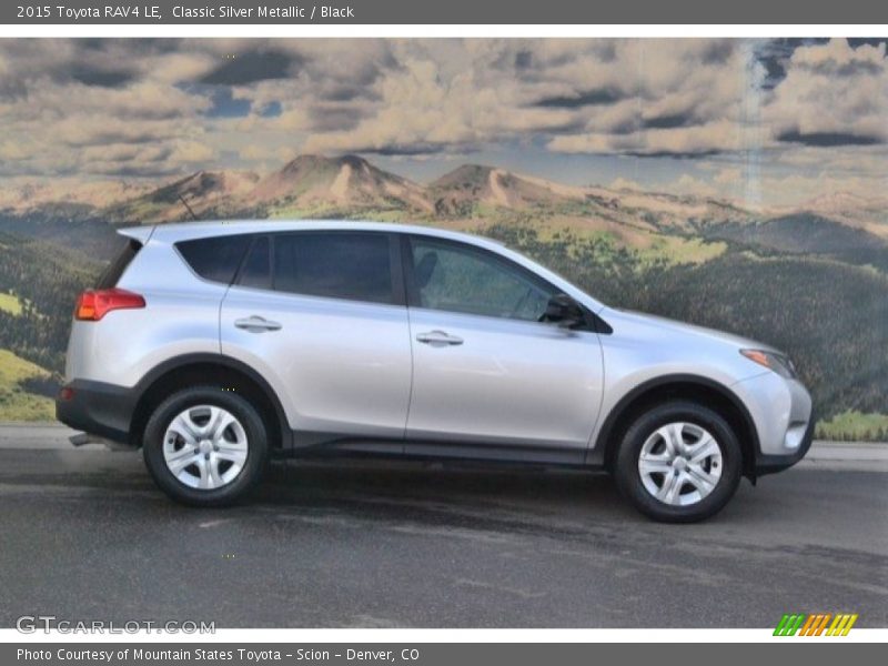 Classic Silver Metallic / Black 2015 Toyota RAV4 LE
