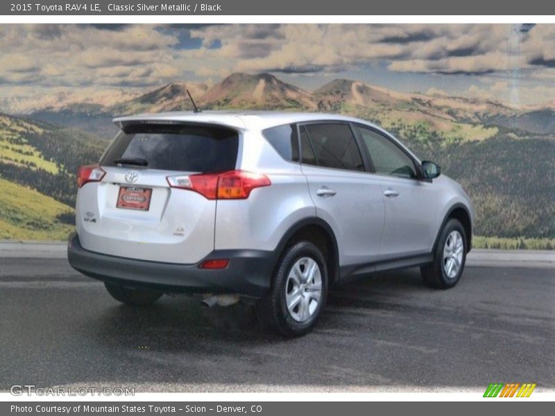 Classic Silver Metallic / Black 2015 Toyota RAV4 LE