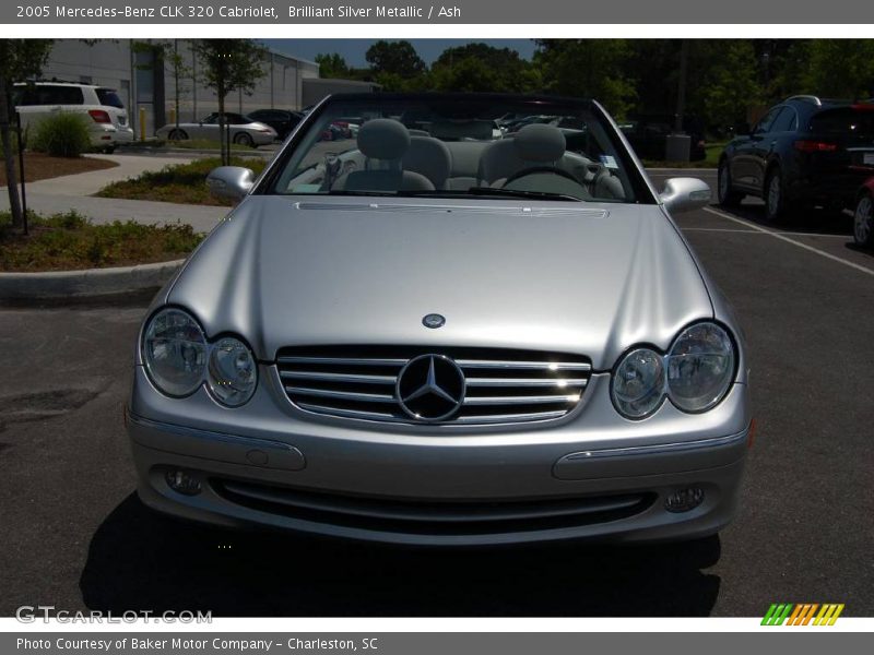 Brilliant Silver Metallic / Ash 2005 Mercedes-Benz CLK 320 Cabriolet