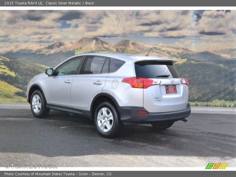 Classic Silver Metallic / Black 2015 Toyota RAV4 LE