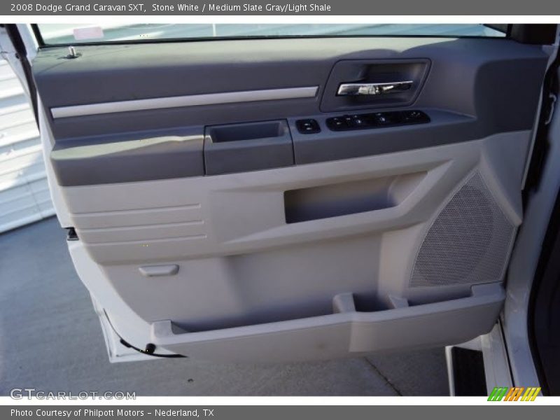 Stone White / Medium Slate Gray/Light Shale 2008 Dodge Grand Caravan SXT