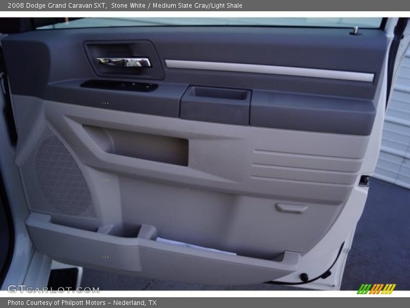 Stone White / Medium Slate Gray/Light Shale 2008 Dodge Grand Caravan SXT