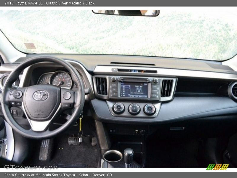 Classic Silver Metallic / Black 2015 Toyota RAV4 LE