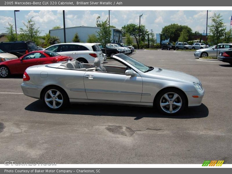 Brilliant Silver Metallic / Ash 2005 Mercedes-Benz CLK 320 Cabriolet