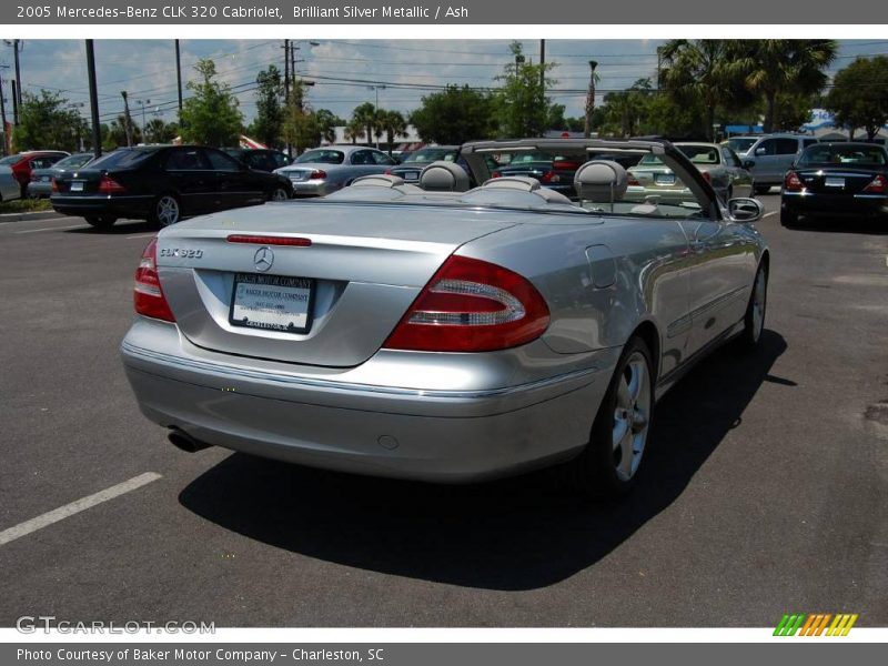 Brilliant Silver Metallic / Ash 2005 Mercedes-Benz CLK 320 Cabriolet