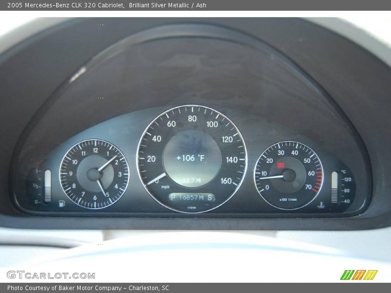 Brilliant Silver Metallic / Ash 2005 Mercedes-Benz CLK 320 Cabriolet