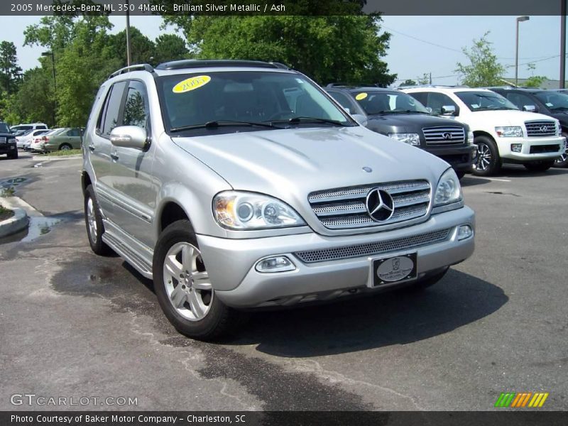 Brilliant Silver Metallic / Ash 2005 Mercedes-Benz ML 350 4Matic